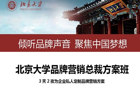 北京大學(xué)品牌營銷總裁班定制品牌營銷方案