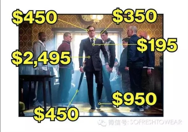 “王牌特工”的一身行頭到底值多少錢(qián)？